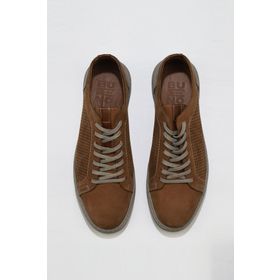 Bueno Shoes 07m9983 Taba Gri Dante Deri Erkek Klasik Ayakkabı