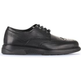 Bueno Shoes 07MA23202087 Siyah Atlas Deri Erkek Klasik Ayakkabı