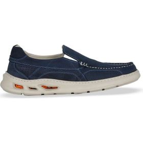 Bueno Shoes 07MA28472521 Mavi Dante Deri Erkek Günlük Ayakkabı