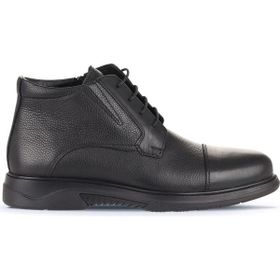 Bueno Shoes 07MB24542087 Siyah Atlas-Flotter Deri Erkek Bot
