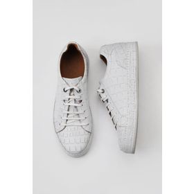 Bueno Shoes 09MA118 Beyaz Kroko Deri Erkek Spor Ayakkabı