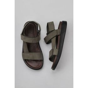 Bueno Shoes 11S23213 Yeşil Nubuk Deri Erkek Sandalet