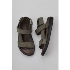 Bueno Shoes 11S23213 Yeşil Nubuk Deri Erkek Sandalet