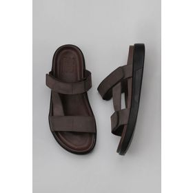 Bueno Shoes 11T23345 Kahverengi Nubuk Erkek Düz Terlik