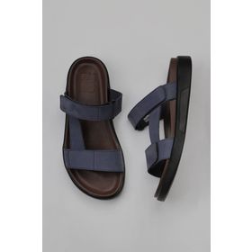 Bueno Shoes 11T23345 Lacivert Nubuk Erkek Düz Terlik