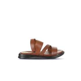 Bueno Shoes 25MS2236 Taba Deri Erkek Sandalet