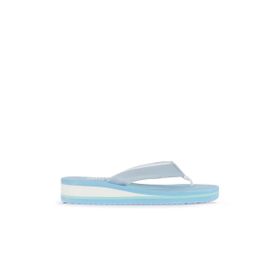 Bueno Shoes 26WT202135 Mavi Açık Soft Mat Kadın Parmak Arası Terlik
