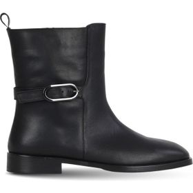 Bueno Shoes 30WB25554 Siyah Deri Kadın Düz Bot