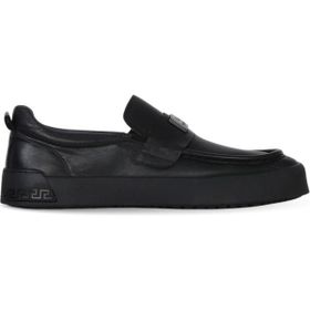 Bueno Shoes 34MA5421 Siyah Safari Deri Erkek Günlük Ayakkabı