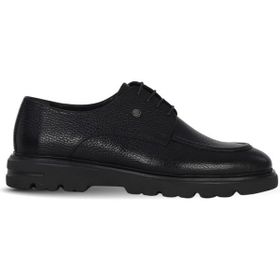 Bueno Shoes 43MA2603030 Siyah Flotter Deri Erkek Günlük Ayakkabı