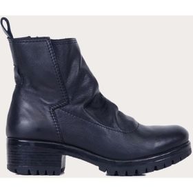 Bueno Shoes Amf Deri Siyah Kadın Düz Bot