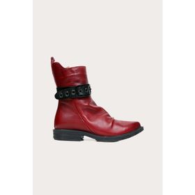 Bueno Shoes Amf Deri Siyah Kadın Düz Bot