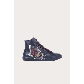 Bueno Shoes B53C01 Siyah Kadın Baskılı Spor Bot