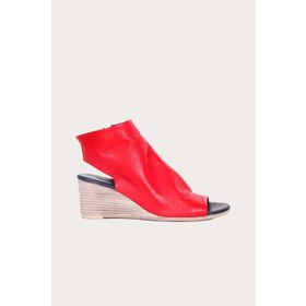 Bueno Shoes Kırmızı Deri Kadın Topuklu Bot