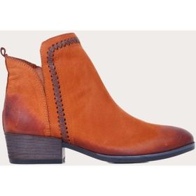 Bueno Shoes Nubuk Taba Kadın Topuklu Bot