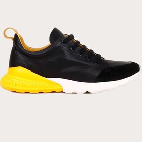 Bueno Shoes Siyah-sarı Deri Erkek Spor Ayakkabı 01MQ5500 | 42.0