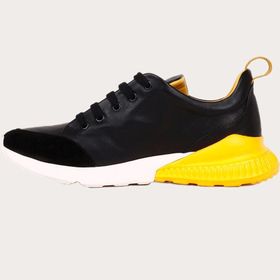Bueno Shoes Siyah-sarı Deri Erkek Spor Ayakkabı 01MQ5500 | 42.0