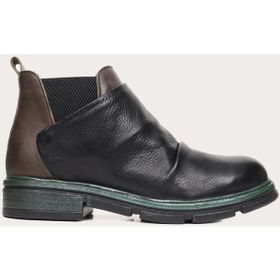 Bueno Shoes Yeşil Deri Kadın Düz Bot