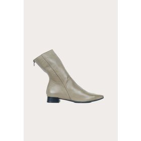 Bueno Shoes Yeşil Deri Kadın Düz Bot