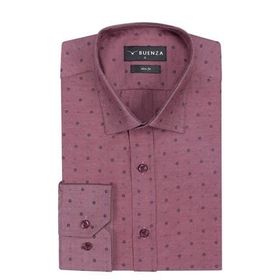 Buenza 3B5M0221D338 Kahverengi Slim Fit Uzun Kol Erkek Gömlek