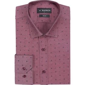 Buenza 3B5M0221D338 Kahverengi Slim Fit Uzun Kol Erkek Gömlek