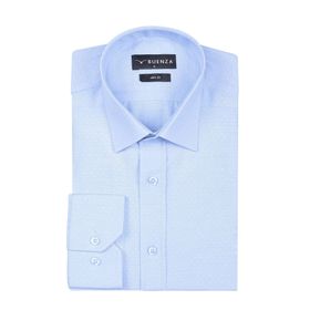 Buenza 41104 Açık Mavi Slim Fit Noktalı Erkek Gömlek