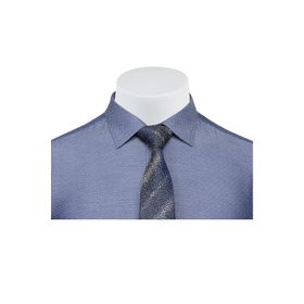 Buenza 41104 Lacivert Slim Fit Noktalı Erkek Gömlek