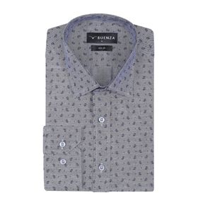 Buenza SRY 01 Gri Empirme Samre Slim Fit Uzun Kol Erkek Gömlek