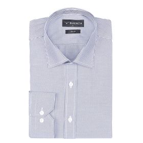 Buenza SRY 1029 Lacivert Uzun Kol Slim Fit Erkek Gömlek