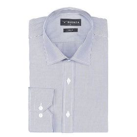 Buenza SRY 1029 Lacivert Uzun Kol Slim Fit Erkek Gömlek