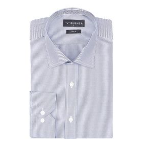 Buenza SRY 1029 Lacivert Uzun Kol Slim Fit Erkek Gömlek