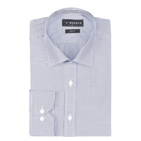 Buenza SRY 1029 Lacivert Uzun Kol Slim Fit Erkek Gömlek