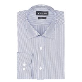 Buenza SRY 1029 Lacivert Uzun Kol Slim Fit Erkek Gömlek