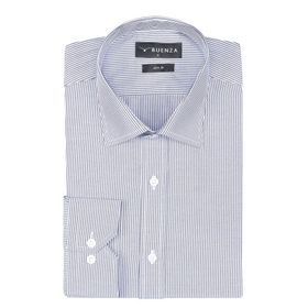 Buenza SRY 1029 Lacivert Uzun Kol Slim Fit Erkek Gömlek