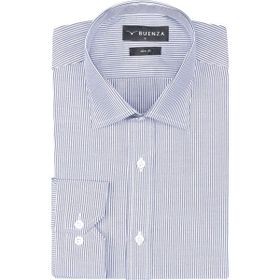 Buenza SRY 1029 Lacivert Uzun Kol Slim Fit Erkek Gömlek