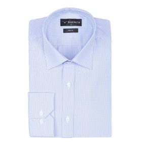 Buenza SRY 1029 Mavi Uzun Kol Slim Fit Erkek Gömlek