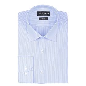 Buenza SRY 1029 Mavi Uzun Kol Slim Fit Erkek Gömlek