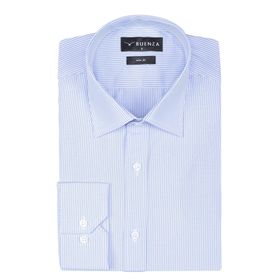 Buenza SRY 1029 Mavi Uzun Kol Slim Fit Erkek Gömlek