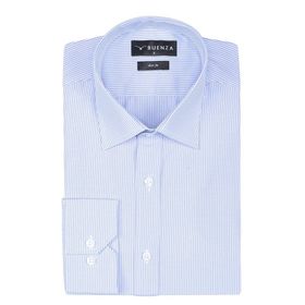 Buenza SRY 1029 Mavi Uzun Kol Slim Fit Erkek Gömlek