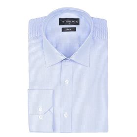 Buenza SRY 1029 Mavi Uzun Kol Slim Fit Erkek Gömlek