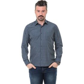 Buenza SRY 2999 Yeşil Klasik Kesim Uzun Kol Erkek Gömlek