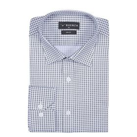 Buenza SRY 408 Beyaz Empirme Licra Uzunkol Slim Fit Erkek Gömlek