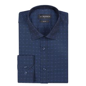 Buenza SRY 41110 Lacivert Slim Fit Uzun Kol Erkek Gömlek