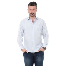 Buenza SY 1951 Gri Uzun Kol Erkek Gömlek
