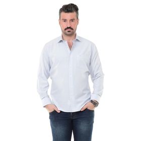 Buenza SY 1951 Gri Uzun Kol Erkek Gömlek