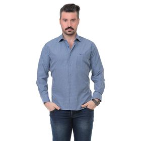 Buenza SY 3160 Lacivert Uzun Kol Erkek Gömlek