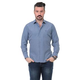Buenza SY 3160 Lacivert Uzun Kol Erkek Gömlek