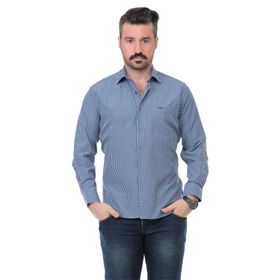Buenza SY 3160 Lacivert Uzun Kol Erkek Gömlek