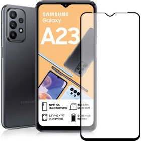 Bufalo 9D Temperli Samsung Galaxy A23 Siyah Camlı Ekran Koruyucu