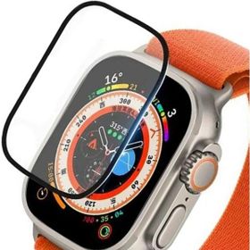Bufalo Apple Watch Ultra 49 mm 3D Kavisli PMMA Nano Siyah Çerçeve Ekran Koruyucu